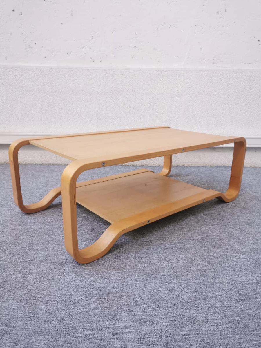 Large light wooden coffee table