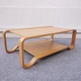 Large light wooden coffee table