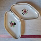 Set of 8 hand-painted dinner plates