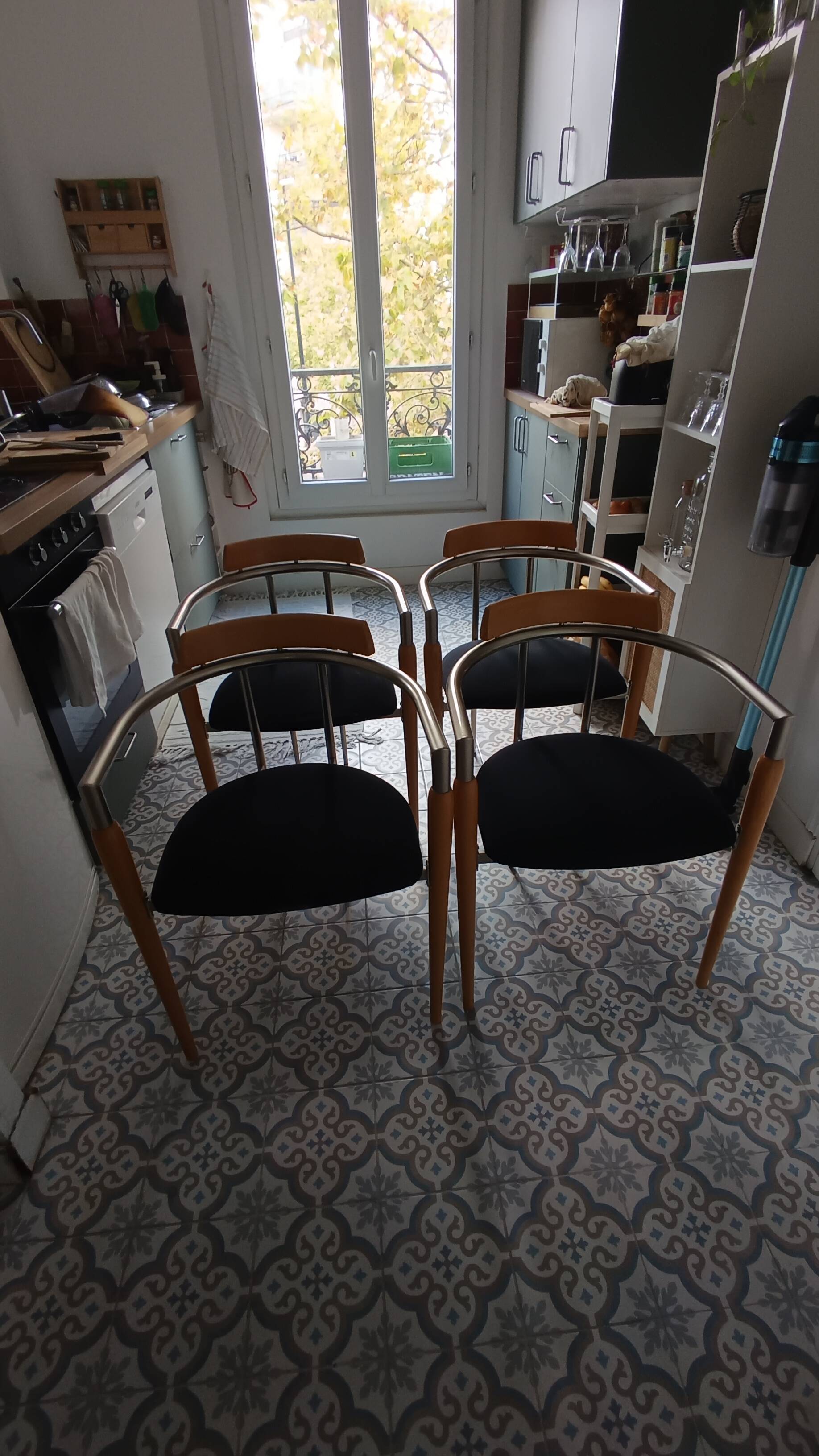Chaises vintage Effezeta 80'S