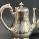 Silver-plated coffee pot and milk jug monogrammed MA, signed CHRISTOFLE.