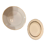PRODUCT POP UP CHRISTMAS 2022 - 6 plates in white and gold porcelain