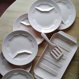 Digoin Sarreguemines Pale Pink Asparagus Set
