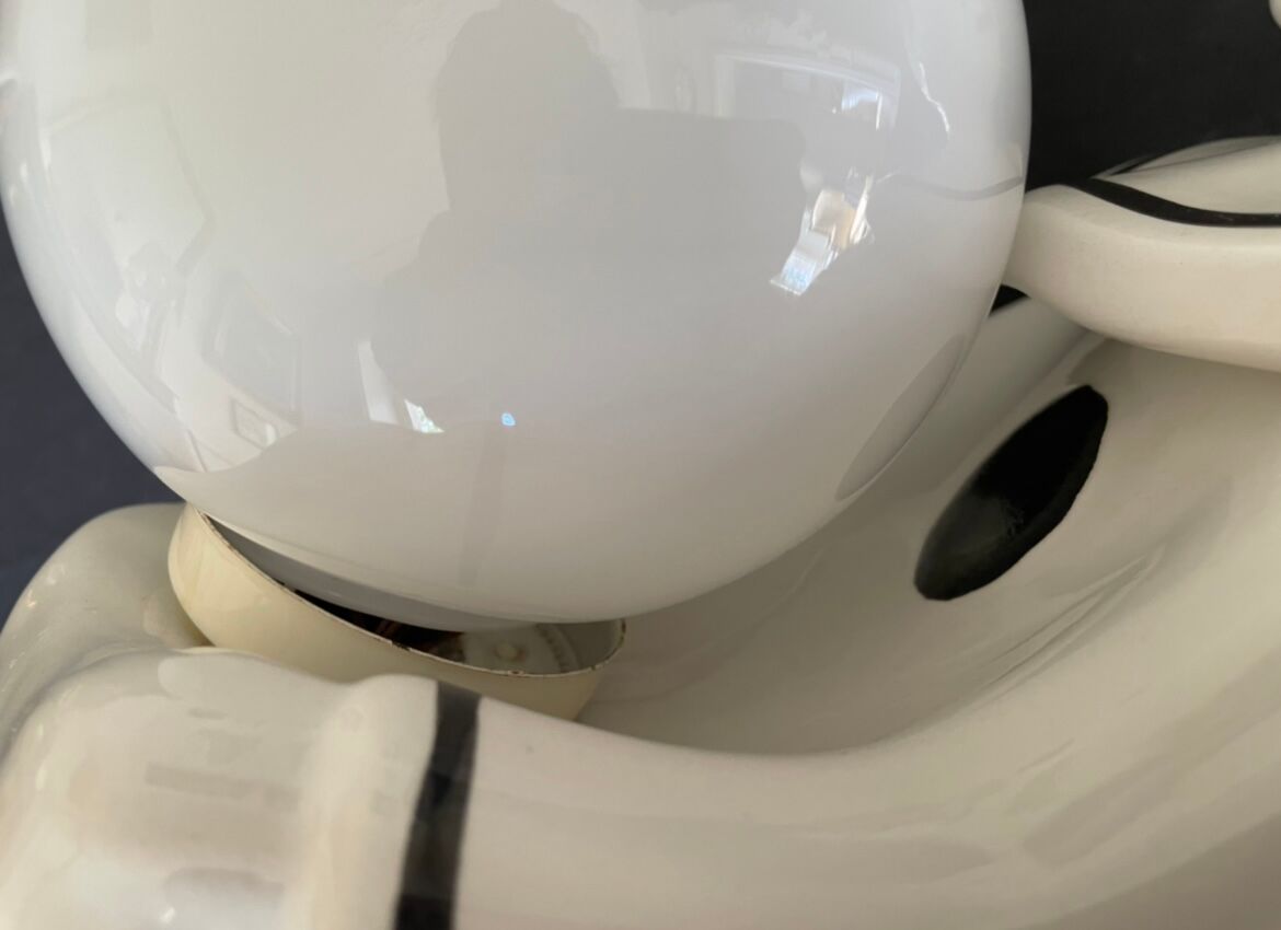 Ceramic lamp Pierrot