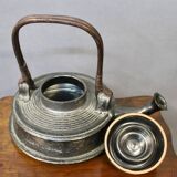 Teapot In Black Enamelled Chamotte Earth Jean Marais (1913-1998)