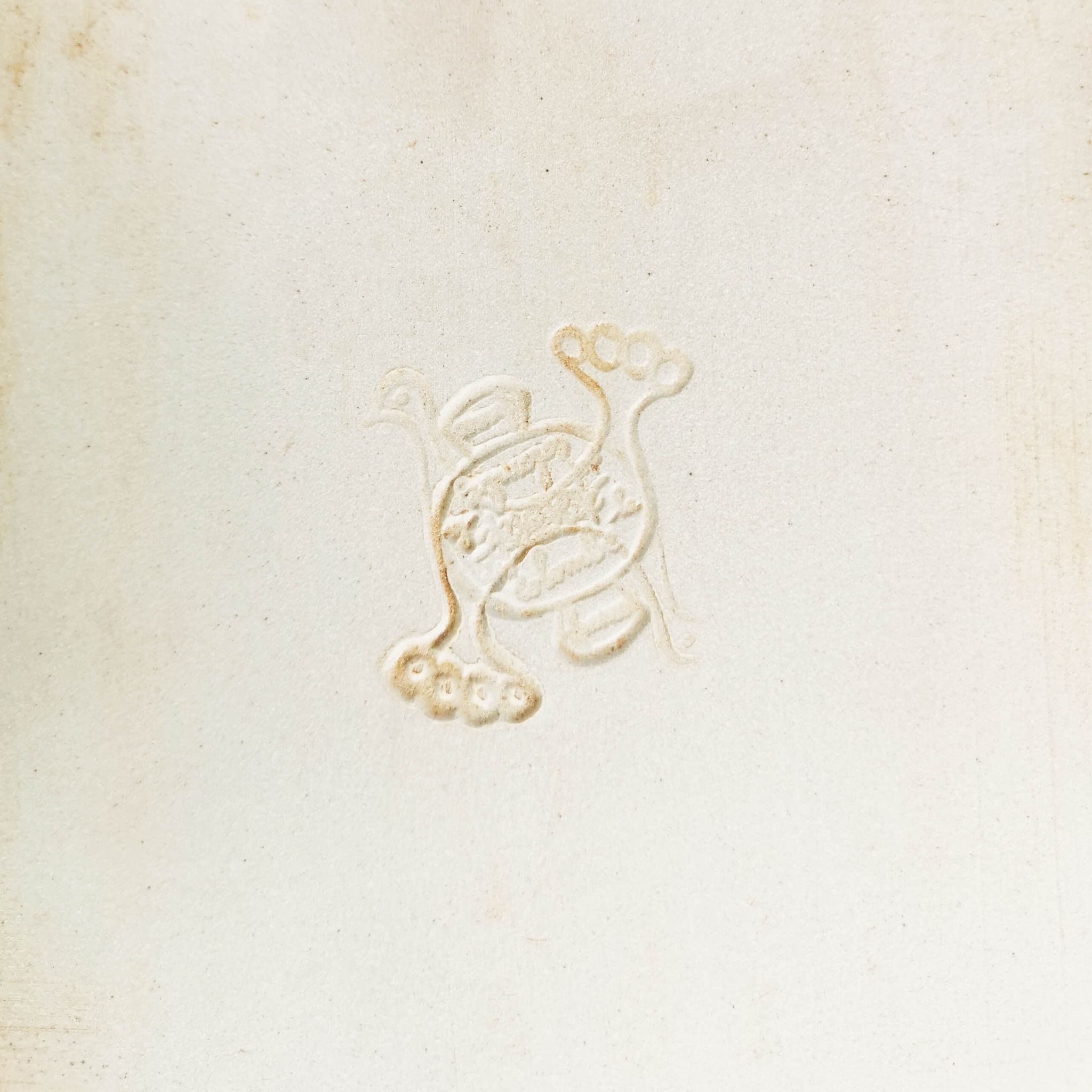 Plateau de céramique, Colombe, France, années 60