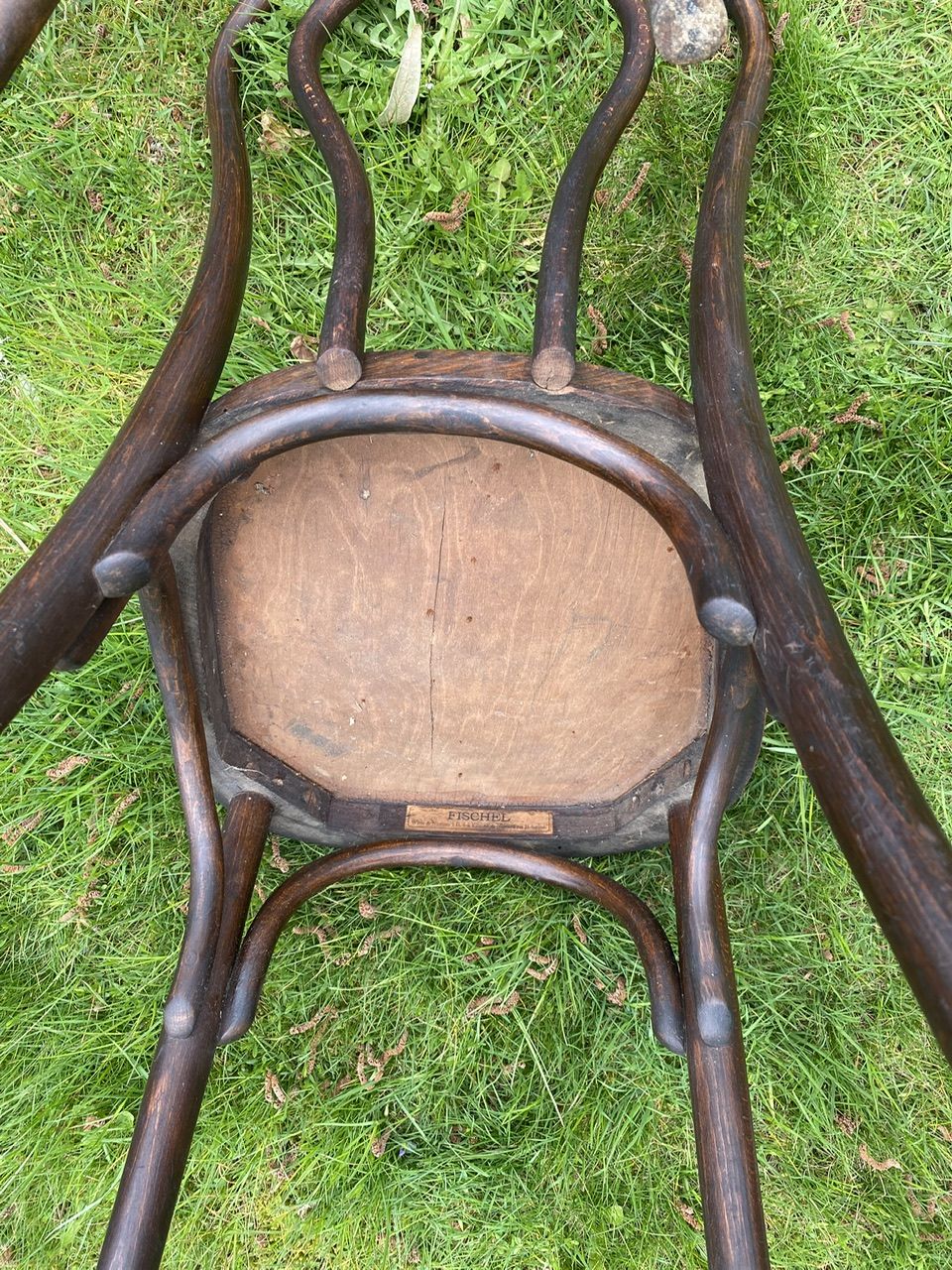 Set of 8 mismatched bistro chairs