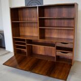 Rosewood Standing Bookcase/Bar Cabinet From Viby Møbelfabrik