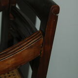 Fauteuil d'enfant cannée ancienne art populaire style Napoléon III