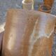 Service mazagrans and decanter in enamelled stoneware.