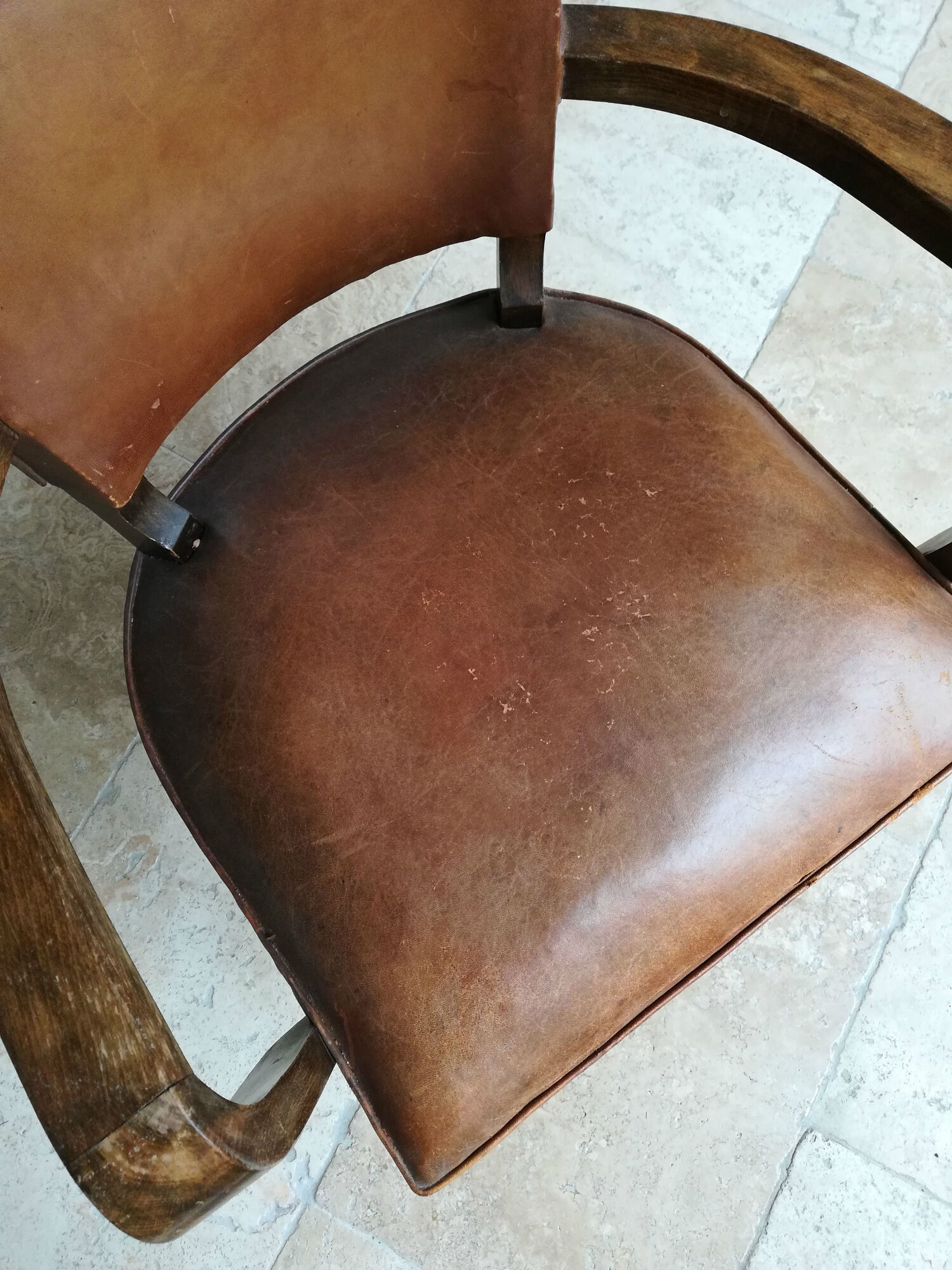 Bridge vintage leather chair