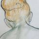 Xavier De Langlais - Pastel of a Kneeling Nude Woman from Behind, Circa 1926
