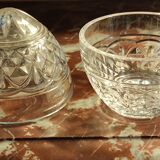 Old egg-shaped drapery/candy box