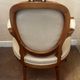 Pair of Louis XVI style medallion armchairs, late 19th / early 20th century.
