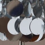 Table lamp silver lozenge and tulip foot, end of the years 70