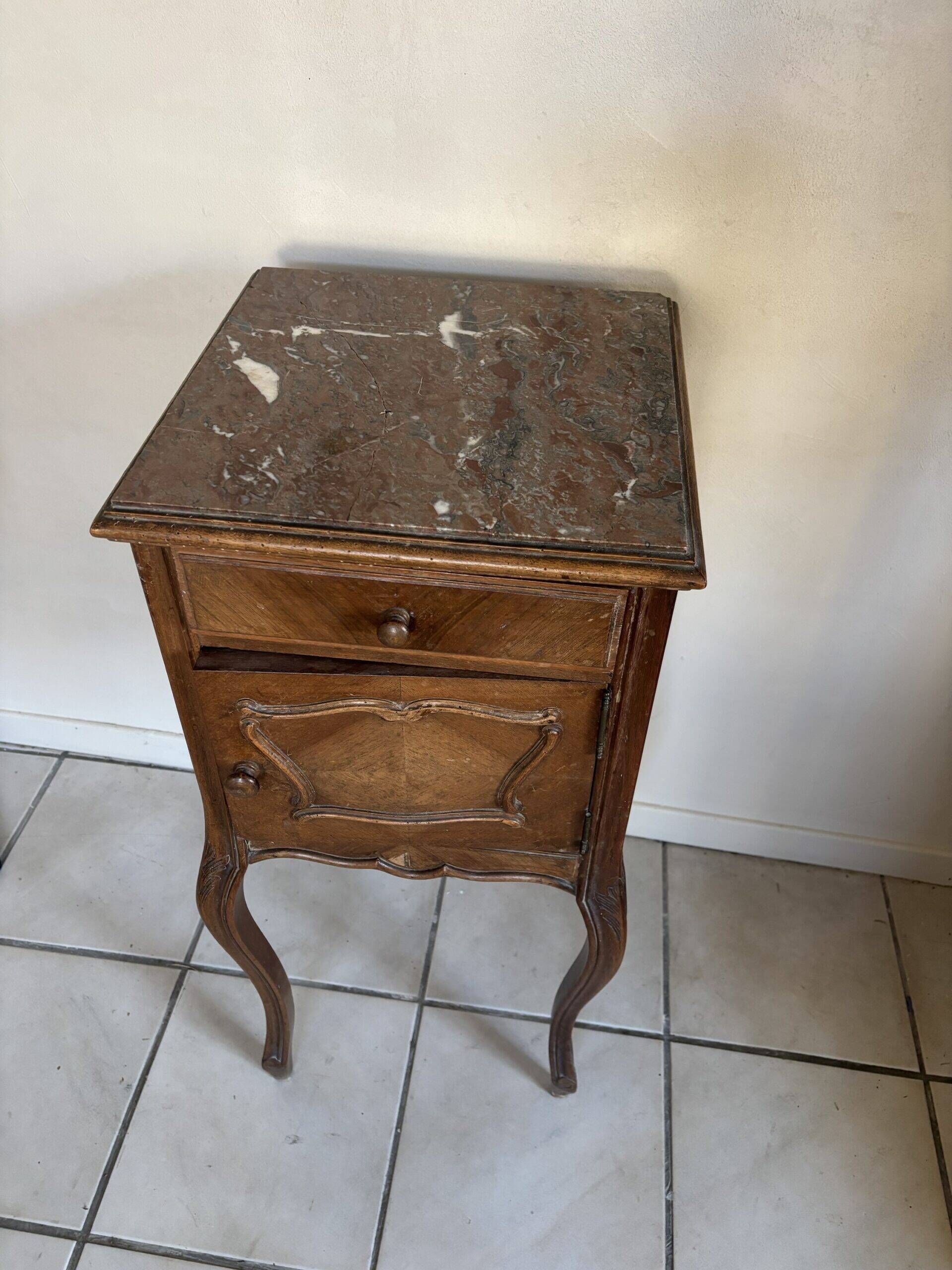 Classic marble bedside table