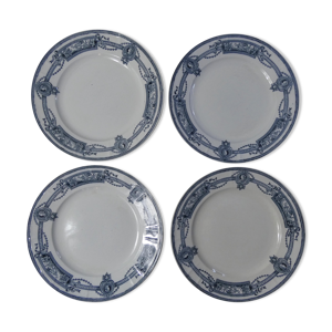 Terre de fer 4 assiettes plates