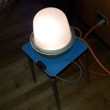 Holophane bedside lamp with vintage pear switch