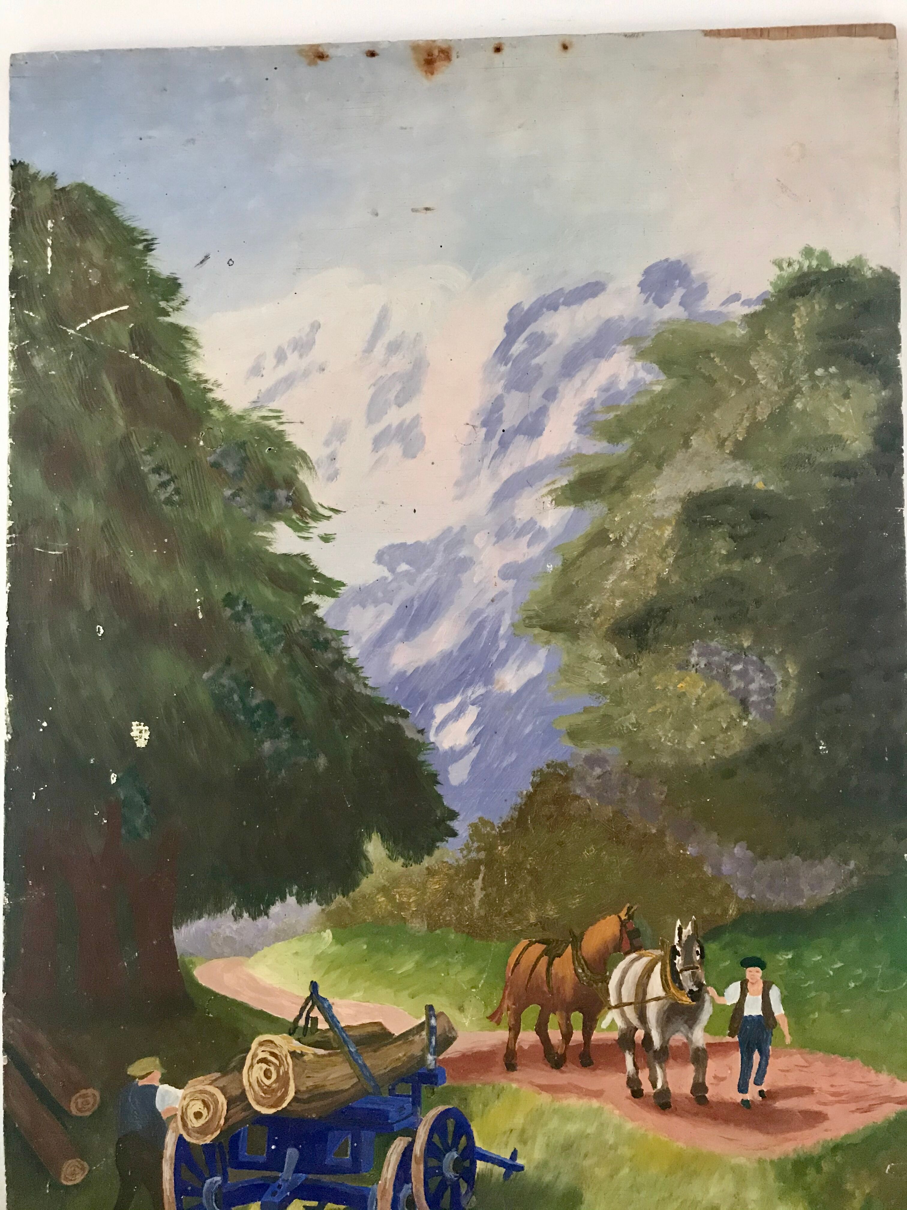 Peinture sur panneau