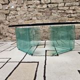 Italian glass coffee table 1970s
