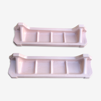 Lot de 2 tablettes en porcelaine