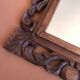 Old mirror carved wooden frame