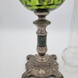 Lampe à huile vintage verte