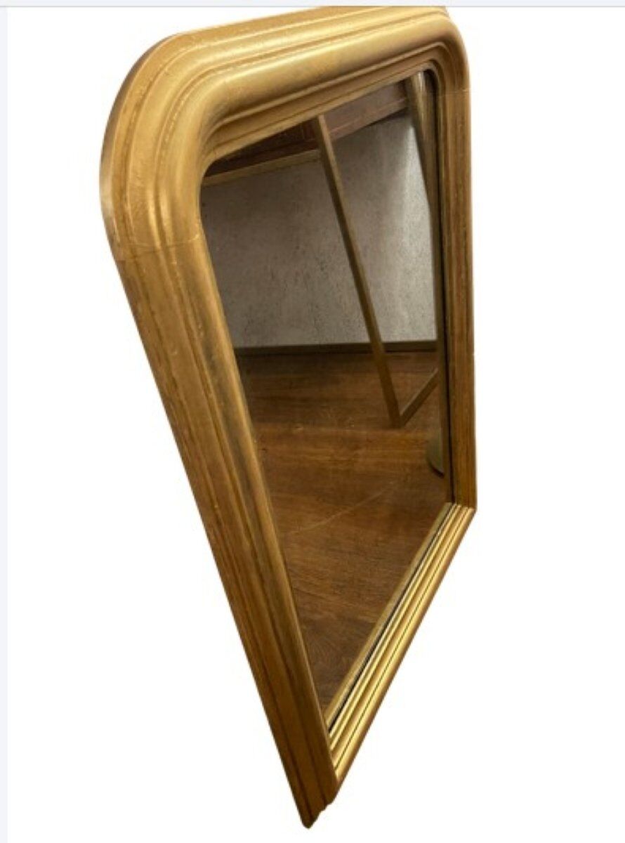 Miroir Louis Philippe en bois doré, début du 20ème siècle