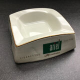 Ariel cigarette advertising ashtray - Faïencerie de Longchamp