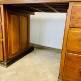 Wooden desk with pedestals