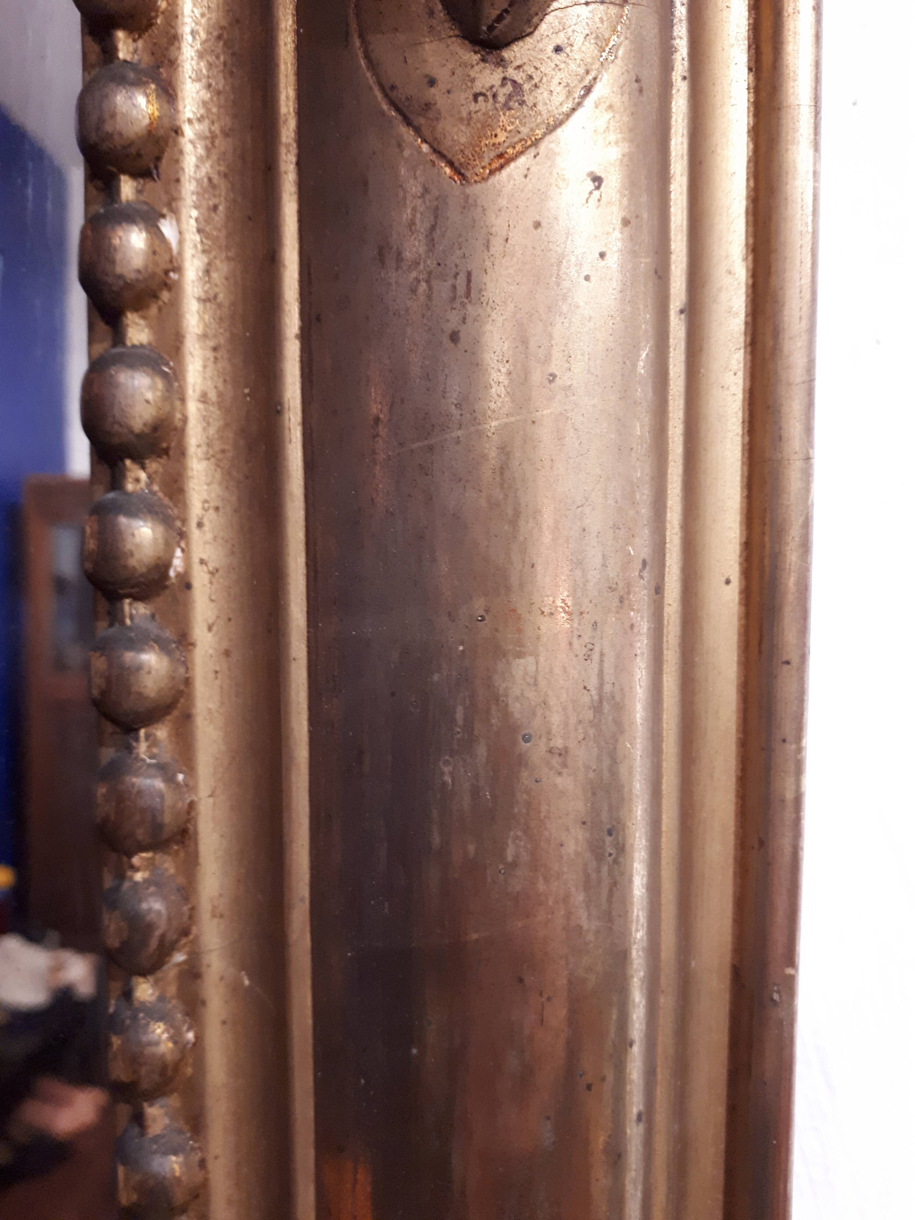 large mirror gilded fireplace eighteenth style