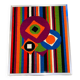 Vintage tapestry 1970 wool geometric patterns Patrice Allard
