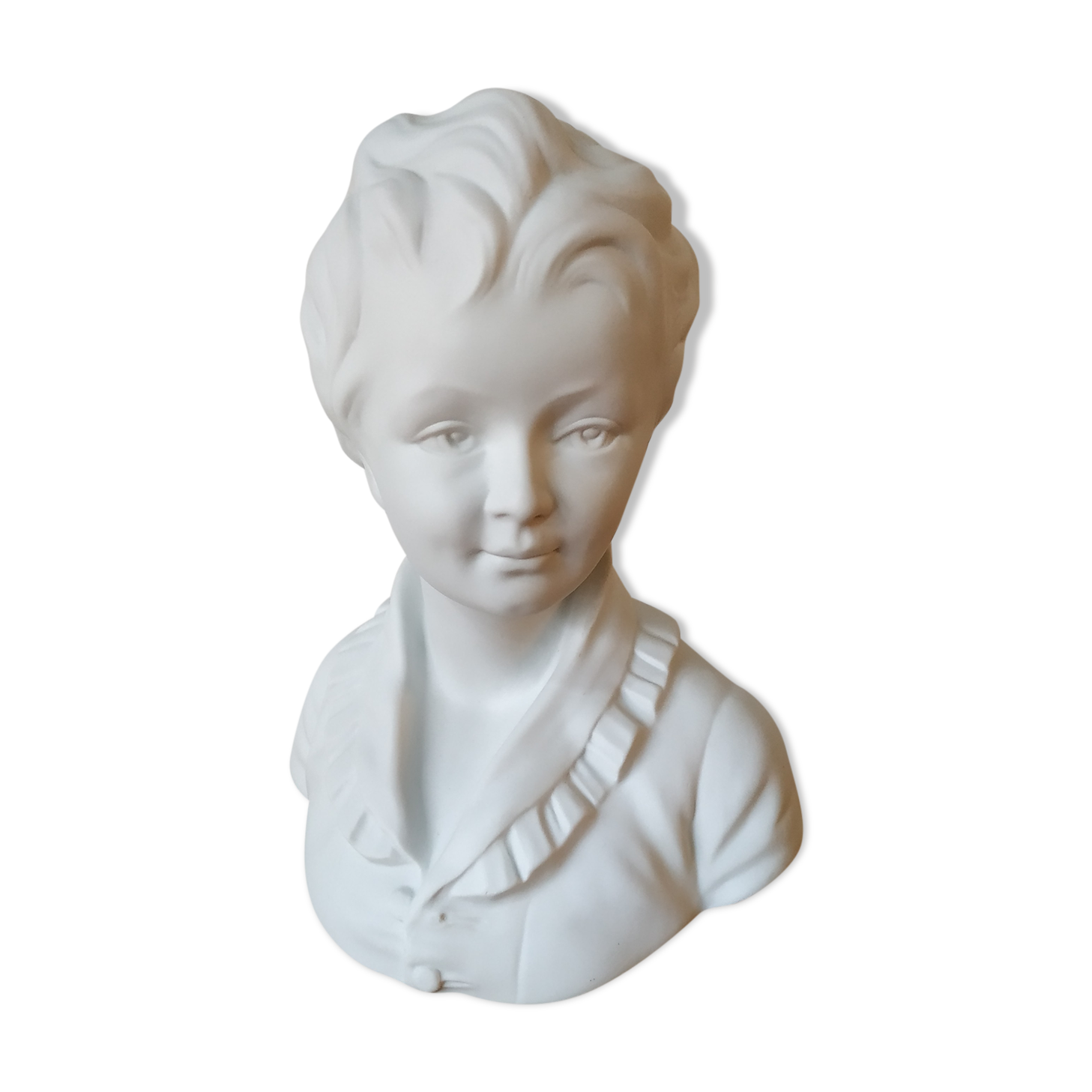Limoges porcelain biscuit bust