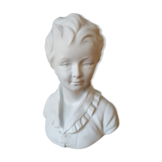 Buste en biscuit de porcelaine Limoges