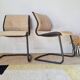 Pair of Strafor chairs from the 70s - bouclette fabric