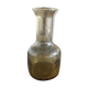 Vase / pitcher in amber yellow bubbled glass - 1970s