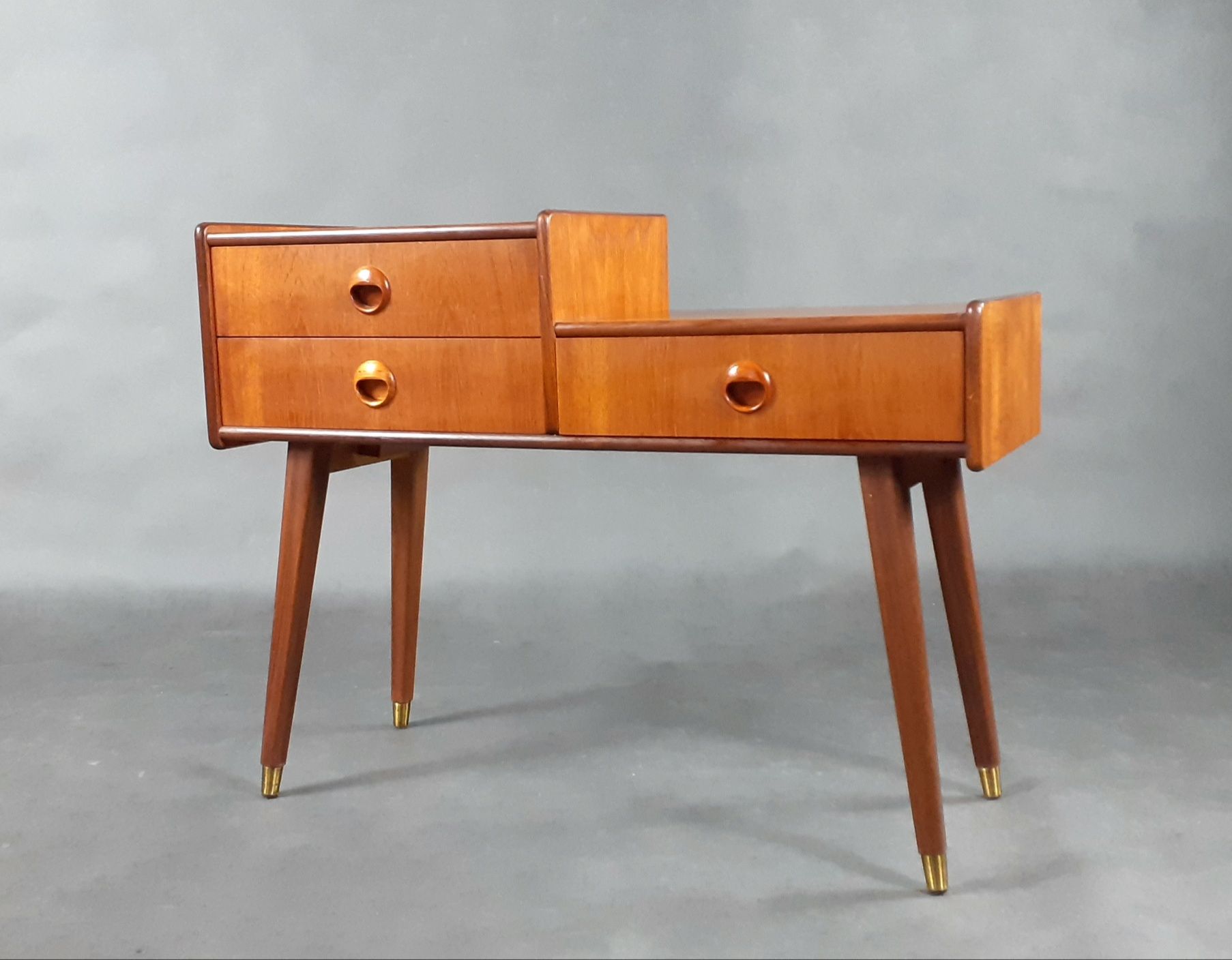 Teak Entrance Cabinet 3 Drawers By Talgø, Scandinavian Mid-Century 1960s