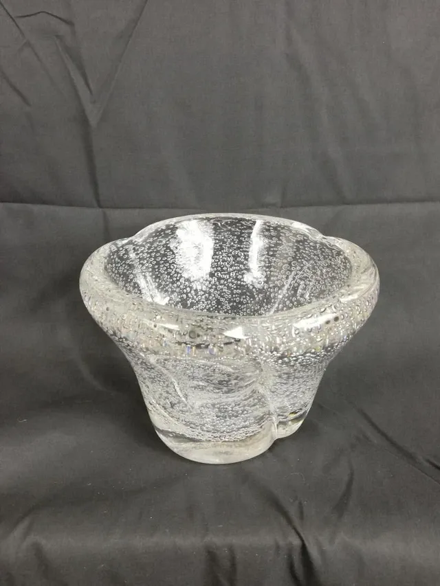 Daum bubble glass vase