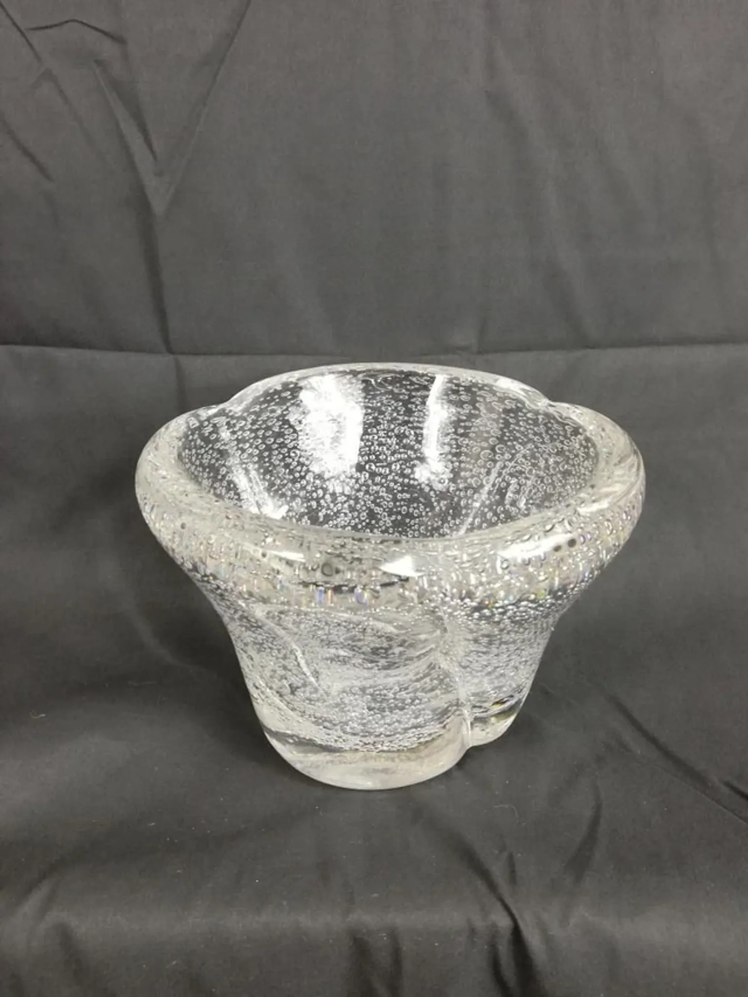 Daum bubble glass vase