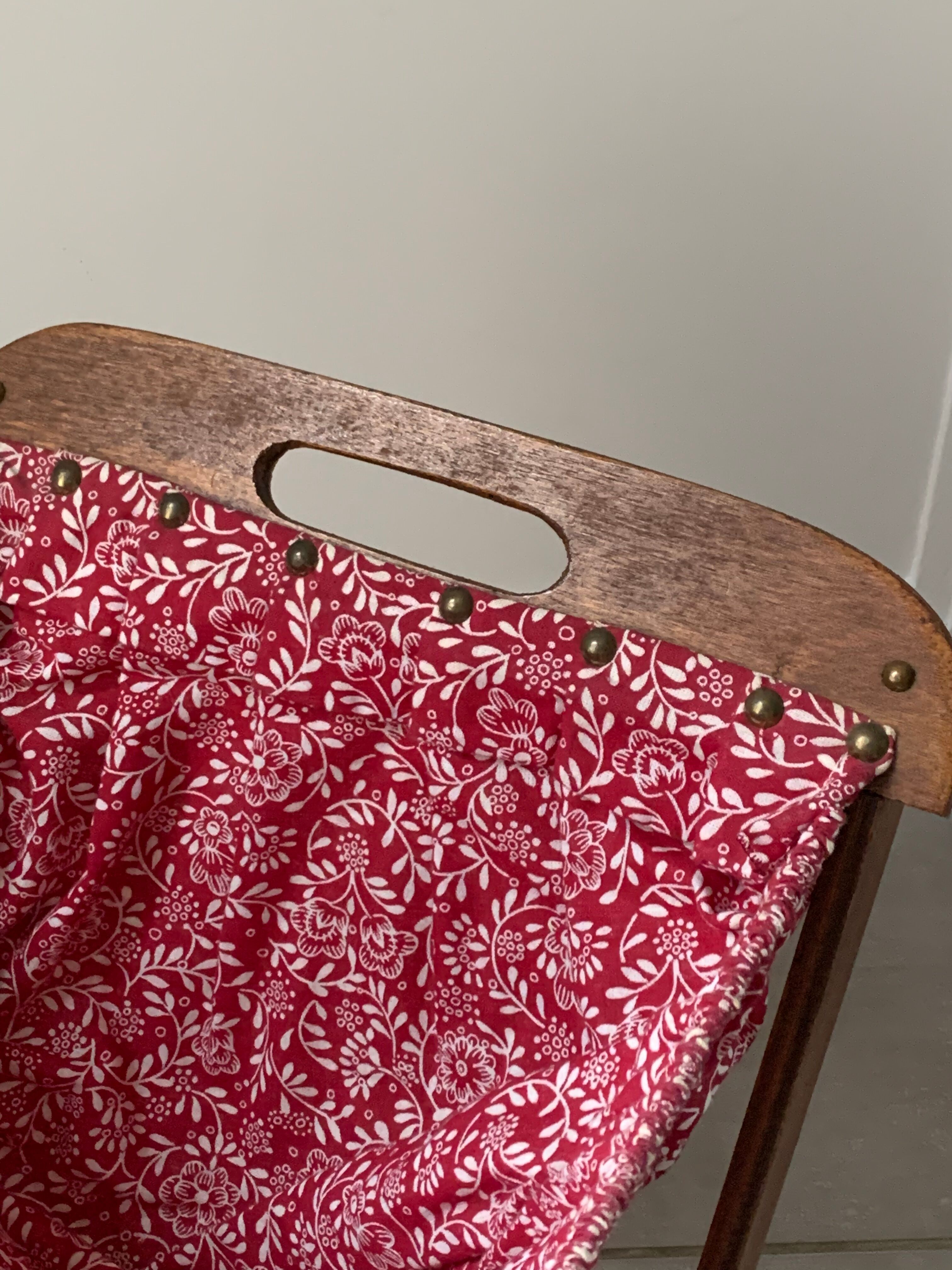 Vintage knitting basket