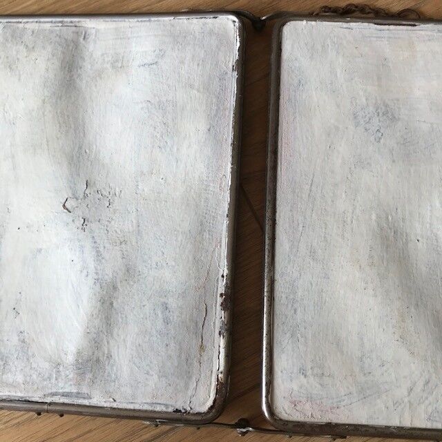 Triptych barber mirror - 68x28cm