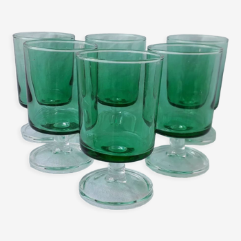 6 verres à pied