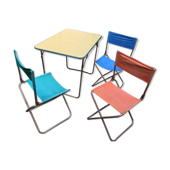 Lafuma table and folding chairs set