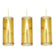 Lot de 3 suspensions cylindriques en laiton perforé, Suède années 1960