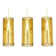 Lot de 3 suspensions cylindriques en laiton perforé, Suède années 1960