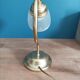 Bedside lamp in glass chiseled and metal