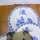 4 assiettes plates Gien service Chardons
