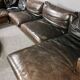 Grand modular leather sofa design for 12 people.