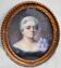 Portrait au pastel d'une élégante encadré, époque fin XIXe siècle