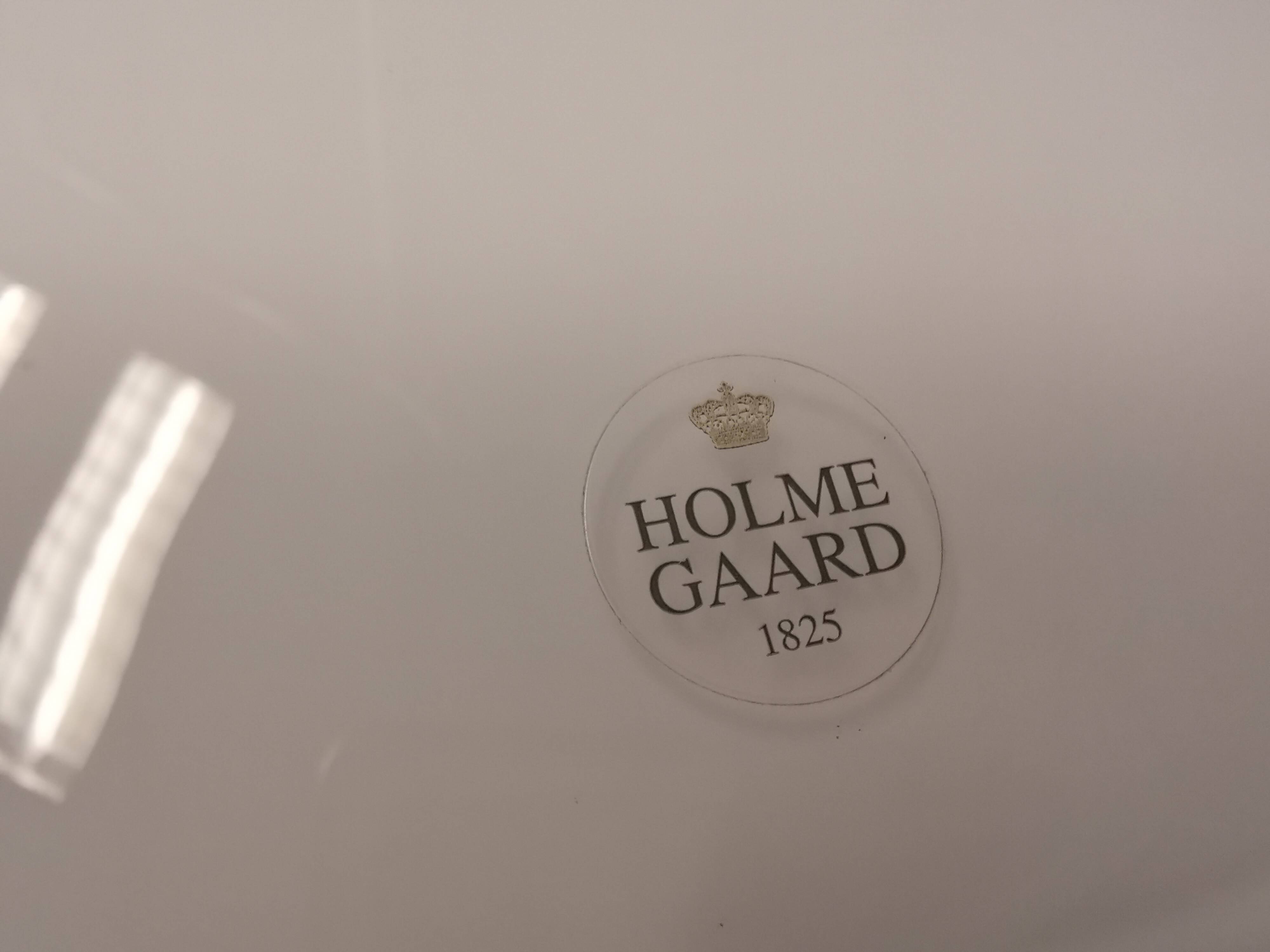 Lampe suspendue en verre opale, de la verrerie danoise Holmegaard, années 1980